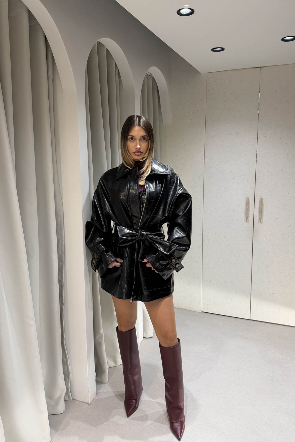 Jacket Δερματίνη Κροκό