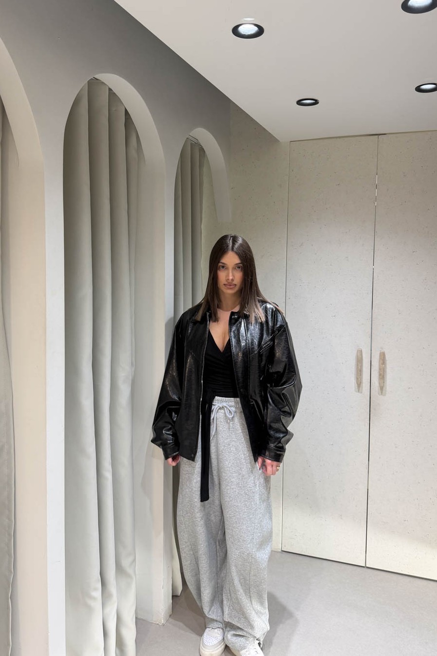 Jacket Δερματίνη Μαύρο