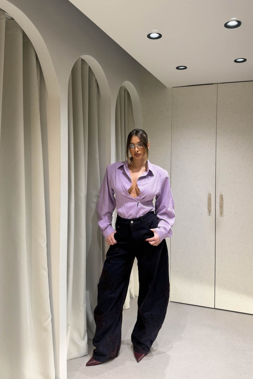 Jean Baggy Flower Μπορντό