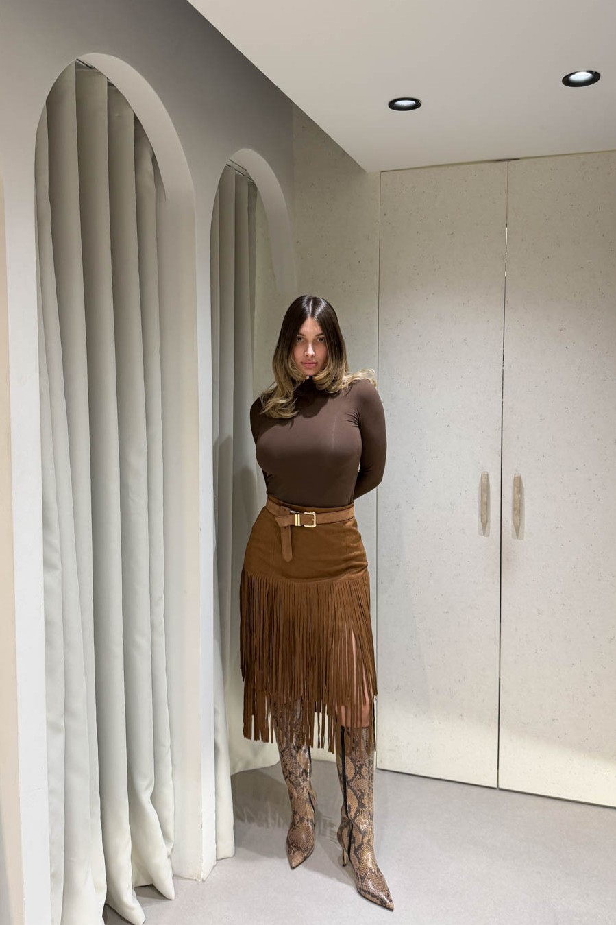 Φούστα Καστόρι Midi