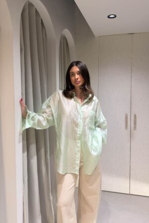 Πουκάμισο Διάφανο Μέντα