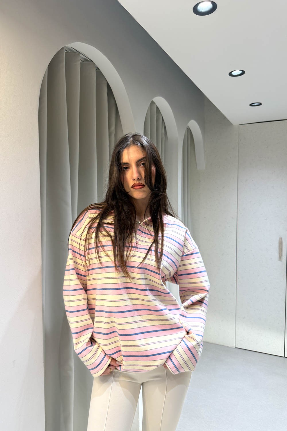 Μπλούζα Μακρυμάνικη Ριγέ