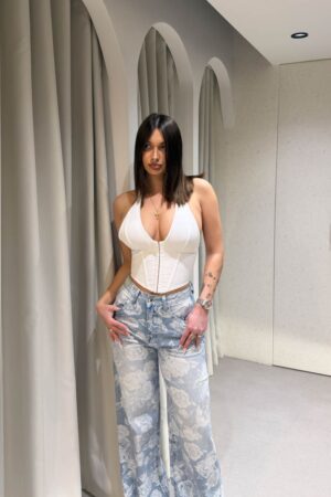 Κορσές Υφασμάτινος Λευκός