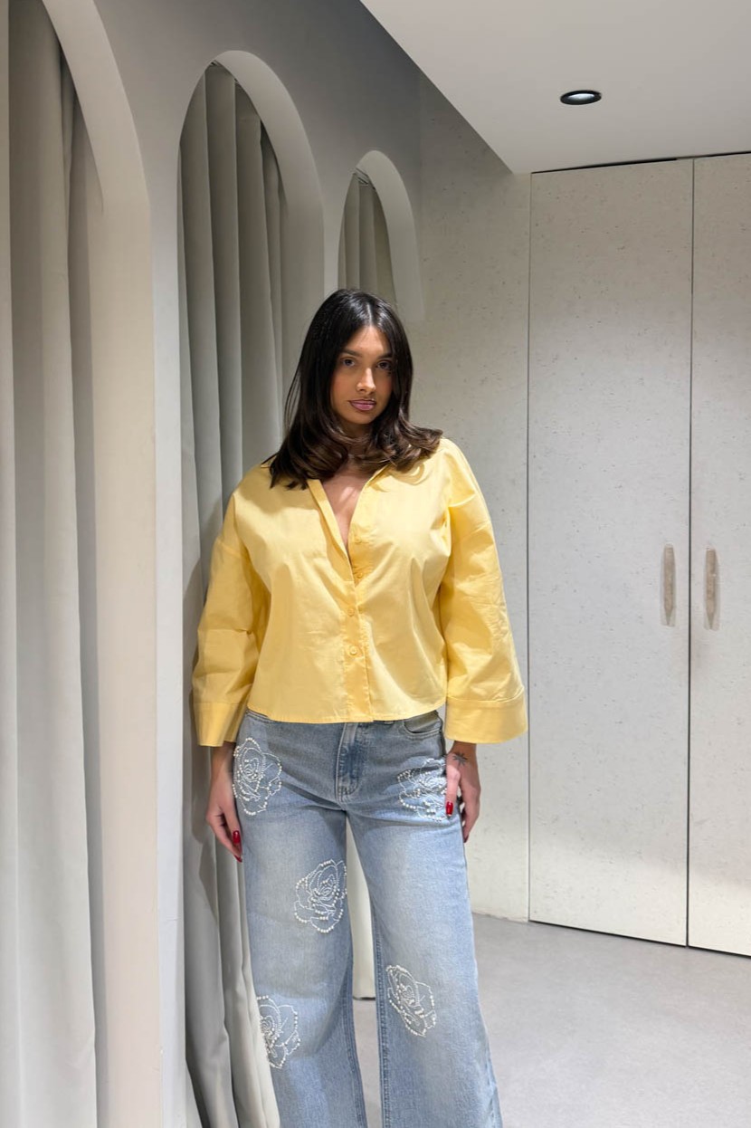 Πουκάμισο Κοντομάνικο Crop