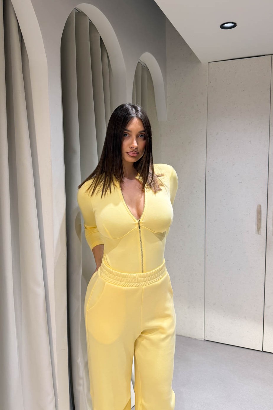 Κορμάκι Εφαρμοστό Λεμονί