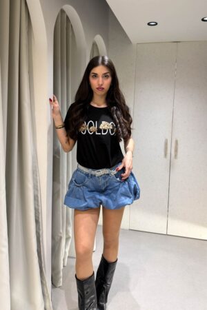 Φούστα Jean Mini Balloon Dark Blue