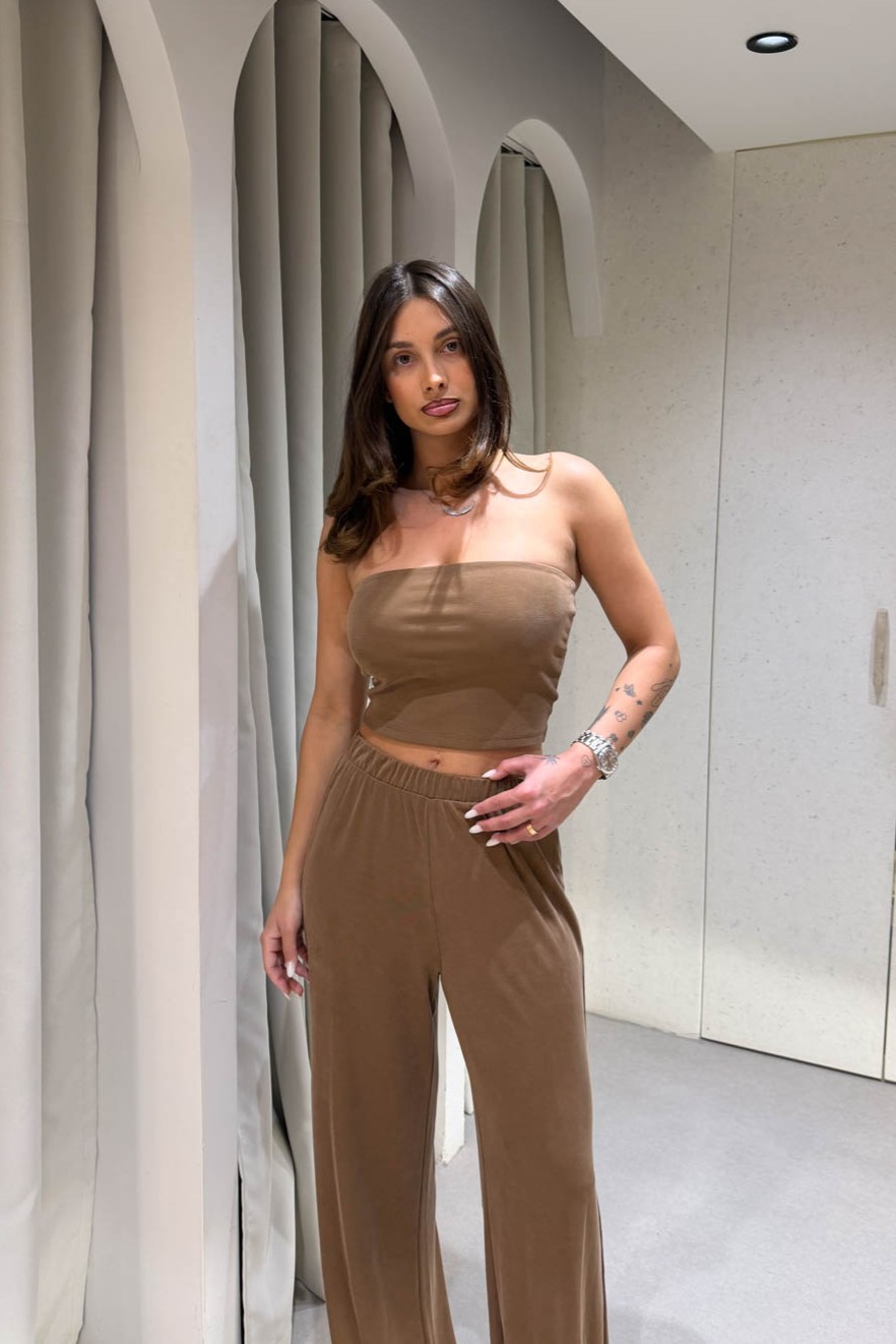 Strapless Crop Top
