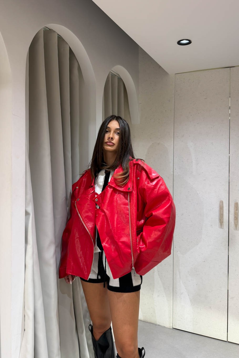 Jacket Oversized Red