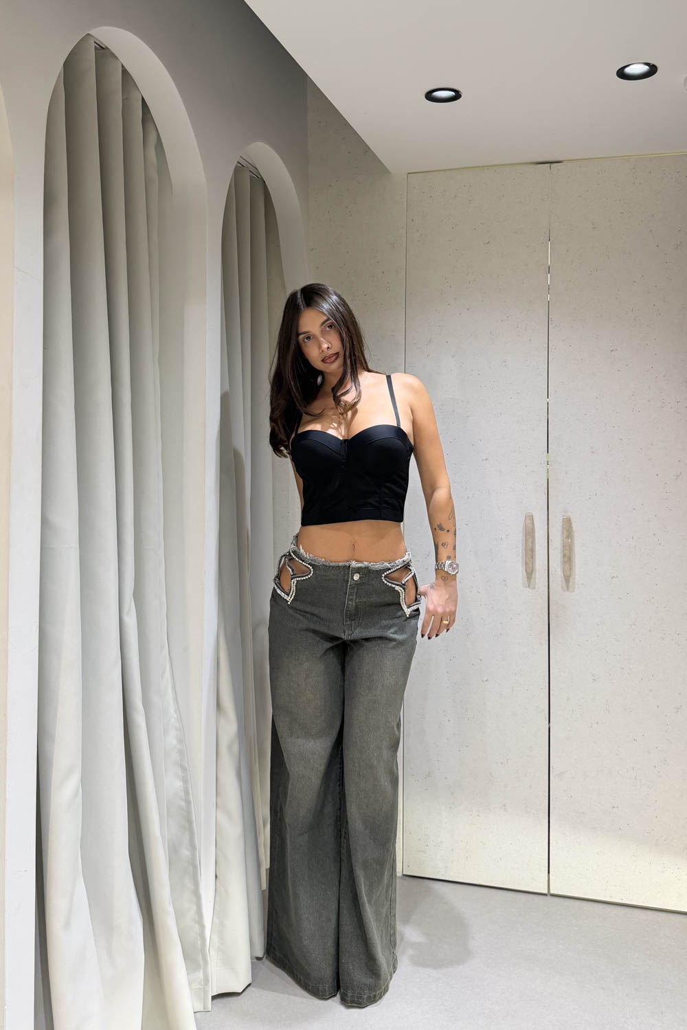 Jean Ίσιο Butterfly Black